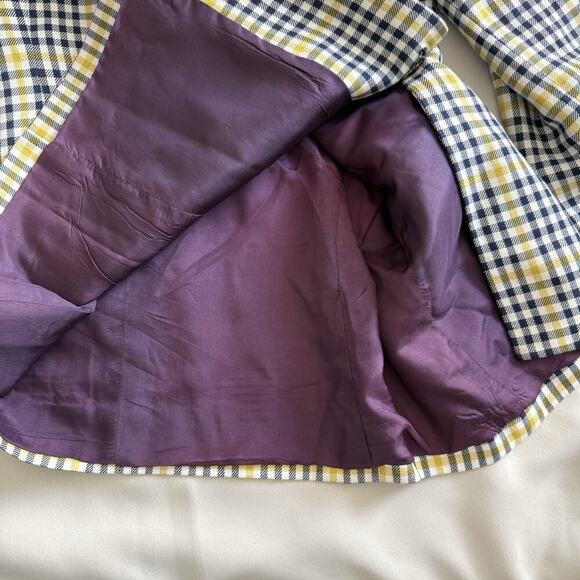 Clueless ASO Cher Alt Plaid Blazer Sz 4/S Light Academia Old Money Classic Prep - Picture 9 of 15